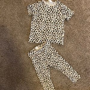 H&M 2 piece cheetah print
